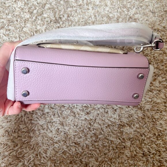 Coach Mini Lane Top Handle In Signature Canvas - Picture 6 of 7